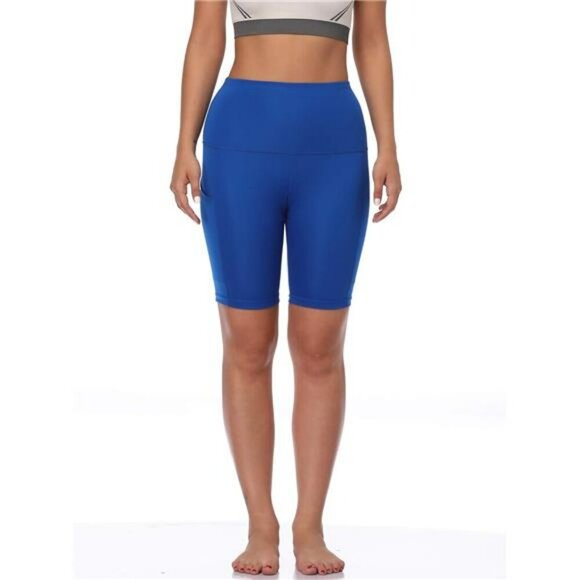 Neleus High Waist Biker Shorts Women Tummy Control Yoga Running Gym Workout - Picture 5 of 7